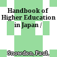 Handbook of Higher Education in Japan /