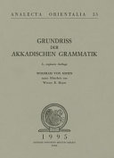 Grundriß der akkadischen Grammatik