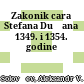 Zakonik cara Stefana Dušana 1349. i 1354. godine