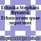 Ethnika : Stephani Byzantii Ethnicorum quae supersunt
