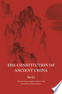 The Constitution of Ancient China : : Not Assigned /