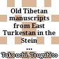 Old Tibetan manuscripts from East Turkestan in the Stein Collection of the British Library