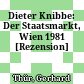 Dieter Knibbe: Der Staatsmarkt, Wien 1981 : [Rezension]