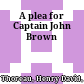 A plea for Captain John Brown