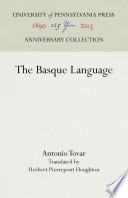 The Basque Language /