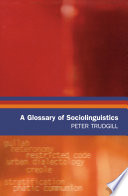 A Glossary of Sociolinguistics /