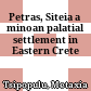 Petras, Siteia : a minoan palatial settlement in Eastern Crete