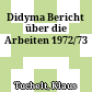 Didyma : Bericht über die Arbeiten 1972/73