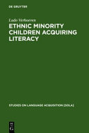 Ethnic minority children acquiring literacy /