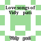 Love songs of Vidyāpati
