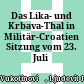 Das Lika- und Krbava-Thal in Militär-Croatien : Sitzung vom 23. Juli 1857