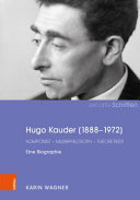 Hugo Kauder (1888-1972) : Komponist - Musikphilosoph - Theoretiker : eine Biographie