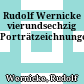 Rudolf Wernicke : vierundsechzig Porträtzeichnungen