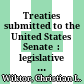 Treaties submitted to the United States Senate  : : legislative history, 1989-2004 /