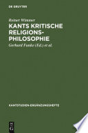 Kants kritische Religionsphilosophie /