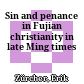 Sin and penance in Fujian christianity in late Ming times