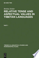 Relative Tense and Aspectual Values in Tibetan Languages : : A Comparative Study /